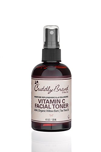 Cuddly Brand Vitamin C Facial Toner- Top Organic Alcohol-Free, Soothing, Hydrating Face Toner- Best Anti-Ageing Skin Care To Cleanse & Tighten Pores, Prevent Wrinkles, Moisturize & Replenish Face Skin