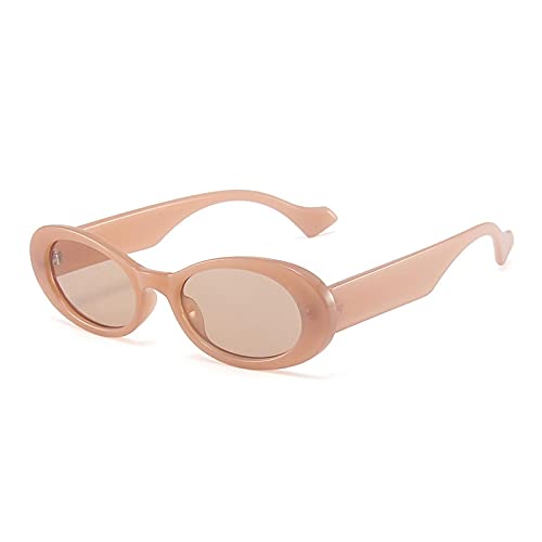 Lunettes de soleil ovales motif léopard sauvage et verres thé gélifié