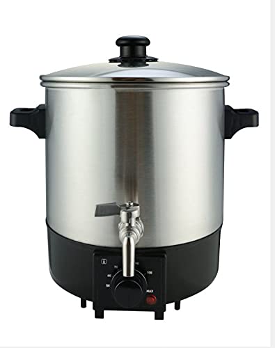 FLORKAY Wax Melter for Candle Making, Wax Melt Warmer with Easy Pour Spout and Temperature Control, Electric Wax Melting Pot Machine, Holds 9 Quarts of Melted Wax