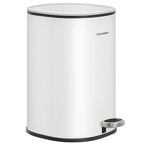 Poubelle 30 Litres, avec Pédale en Acier, Seau Intérieur et Couvercle Poubelle 30 Litres, avec Pédale en Acier, Seau Intérieur et Couvercle