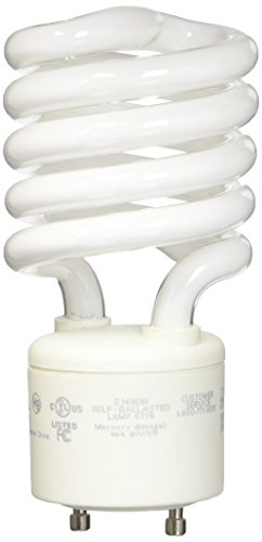 TCP 33127SP41K CFL Spring Lamp - 100 Watt Equivalent (Only 27w used!) Cool White (4100K) General Purpose Spiral Light Bulb - GU24 Base