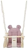 fisher price schaukel rosa Die Schaukel ist zwar nicht witterungsbeständig, aber schon outdoortauglich: sie kann bei schönem Wetter zum Spielen im Garten oder Balkon aufgehängt werden.