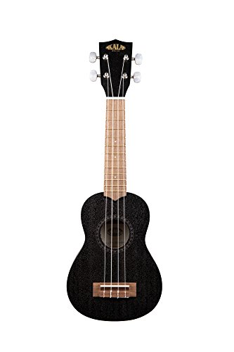 kala ka-15s-blk satin mahogany soprano ukulele - black bundle with hard case tuner austin bazaar instructional dvd and polishing cloth