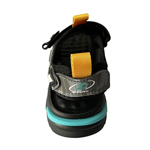 Kiyferc Boy'S Sandals Summer Sports Hiking Beach Shoes Outdoor Open Toe Sports Sandals For Kids-Black Blue-29 thumb #1