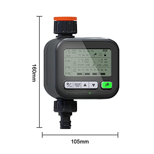 LOUJIN Temporizador de irrigação de jardinagem Dispositivo de rega automática Jardim Varanda Control
