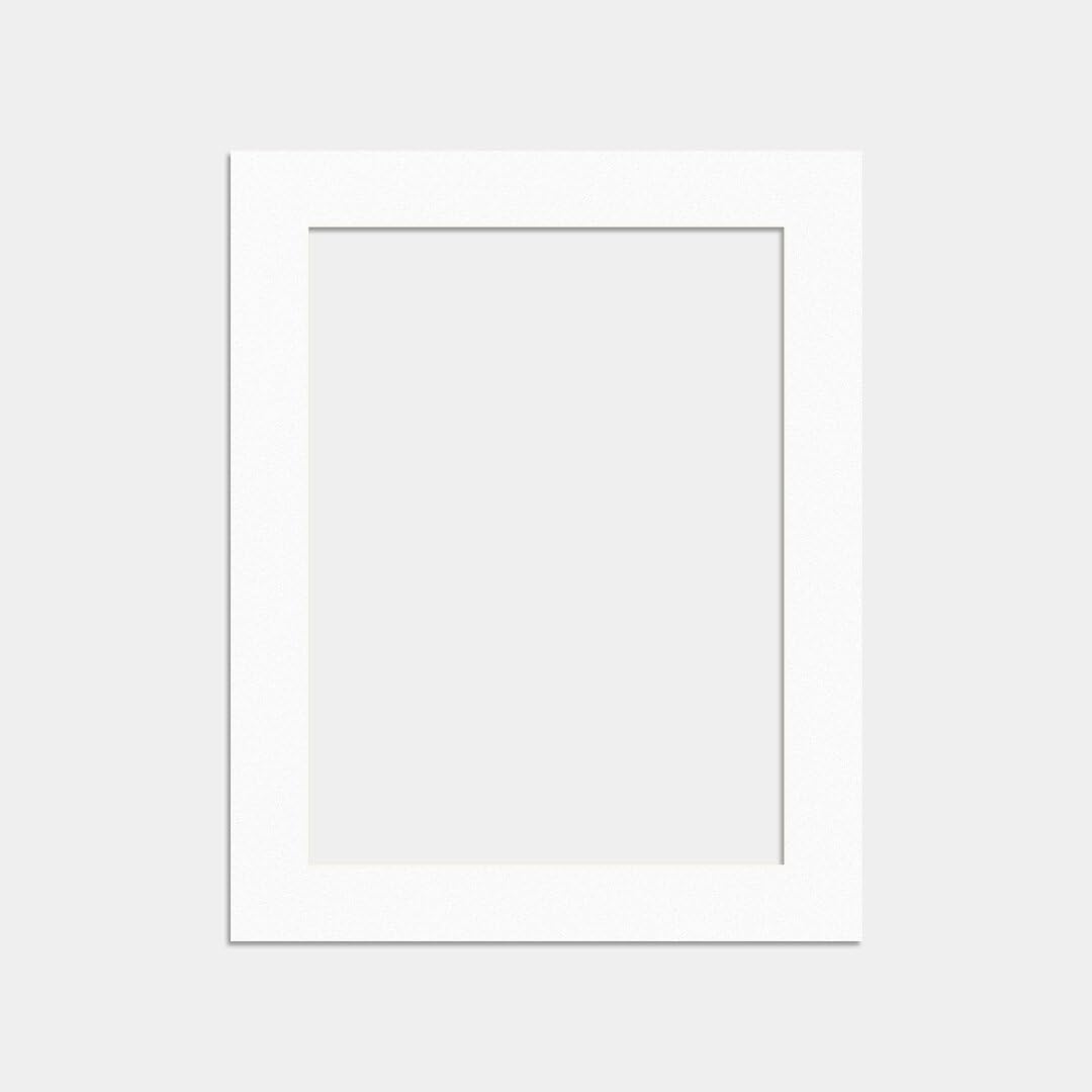 Procut Global 50x40 cm White Picture Mount Board to Fit 40x29 cm Aperture Size - Photo Mount Card Ideal for Frames, Posters, Prints, Artwork & Certificates โ image 1