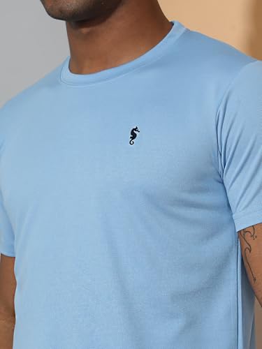 Image of EPPE Men's Round Collar T-Shirt | Regular & Dry Fit Summer Stylish Casual Tee | Polyester Half Sleeve T-Shirts for Men.