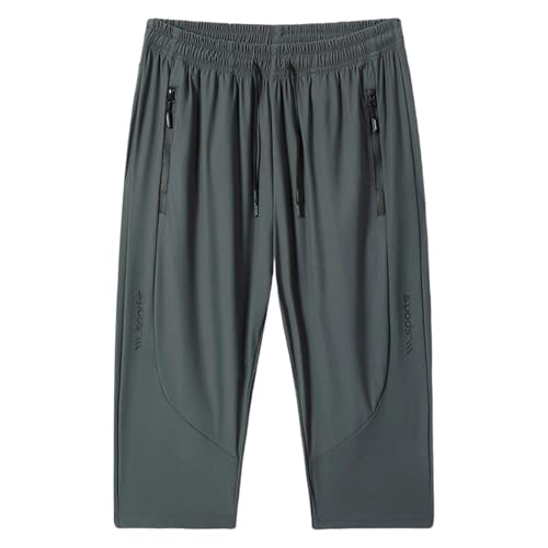Pantalon capri infroissable en soie glacée respirante pour un confort frais tout l'été