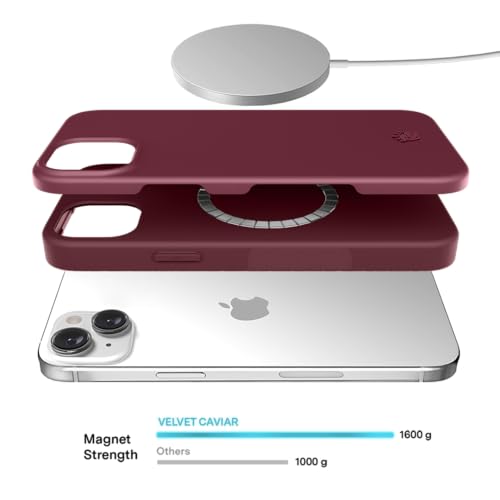 VELVET CAVIAR for iPhone 15 Case - Compatible with MagSafe - 10ft Drop Protection (Burgundy) by VELVET CAVIAR - Used condition - Image 4