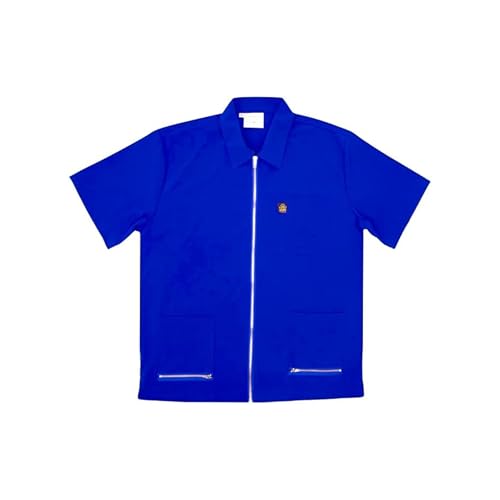 Image of King Midas Professional Barber Jacket for Men - Ultra Lightweight Short Sleeve Barber Smock