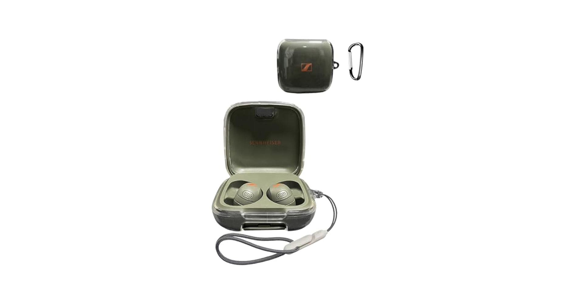 ゼンハイザー Sennheiser MOMENTUM Sport ケースのみ Amazon.com: Case Cover for Sennheiser Momentum Sport Earbuds