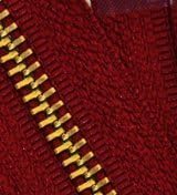 Chaqueta de peso medio con cremallera YKK #5 latón  separación  520 Cameo rojo (1 cremallerapaquete)