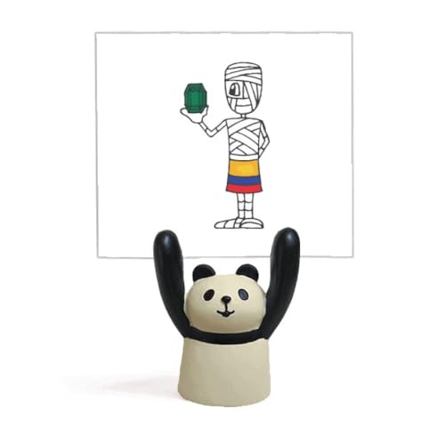 Support de mémo à une main panda football pour bureau