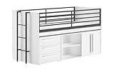  Lit mi-Haut 90x200 Sam Blanc