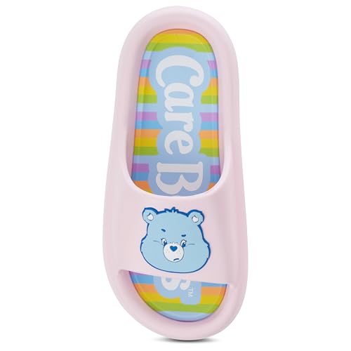 Care Bears Ladies Comfort Slides - Ladies Classic Comfort Foam Slide Sandals - Cheer Friend Funshine Good Luck Slip On Slides3