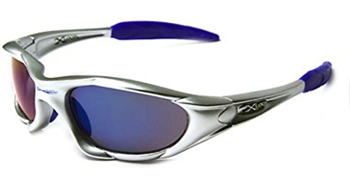 X Loop High Profile Runners Cycling Sunglasses (Silver - Blue)
