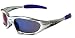 X Loop High Profile Runners Cycling Sunglasses (Silver - Blue)