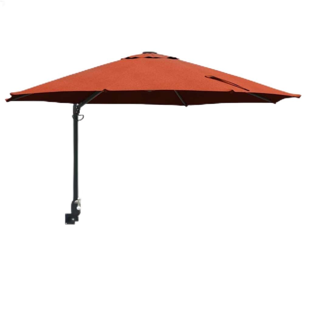 Parasol ogrodowy, piaskowy, z poliestru i stali, z korbą, odporny na warunki atmosferyczne i promieniowanie UV, na balkon, taras, do ogrodu, na zewnątrz
