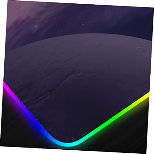 Tapis de souris de jeu violet space SEWACC grand format avec 7 modes de couleur
