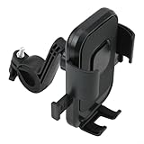 Zilimontt Aleación impermeable para soporte de teléfono de bicicleta con bloqueo de un segundo y soporte de seis garras que absorbe los golpes, soporte de manillar para motocicleta, eléctrico para