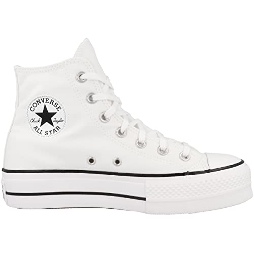 Image of Converse Women's Chuck Taylor All Star Platform High Top Shoe, White /Black /White, 6 M US