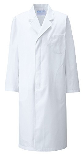 カゼン KAZEN メンズ診察衣S型長袖 110-70(ホワイト) LL