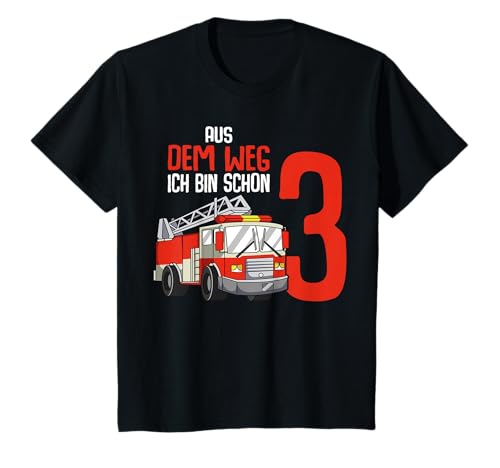 3. Geburtstag Feuerwehr 3 Jahre Kinder Junge T-Shirt