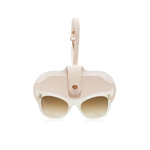 Image of K Luxury Sunglasses Cases with Strap Stotage Bag Leather Reading Eyeglass Case Portable Case Soft Pouch for Women