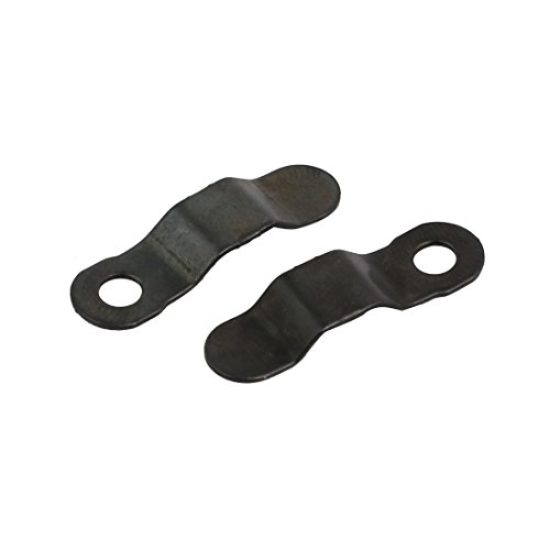 Image of uxcell Frame Turn Button, 1 inch Bow Shape Metal with Screws for Hanging Pictures, Photos, Drawings and Posters, Black, 50 Pcs