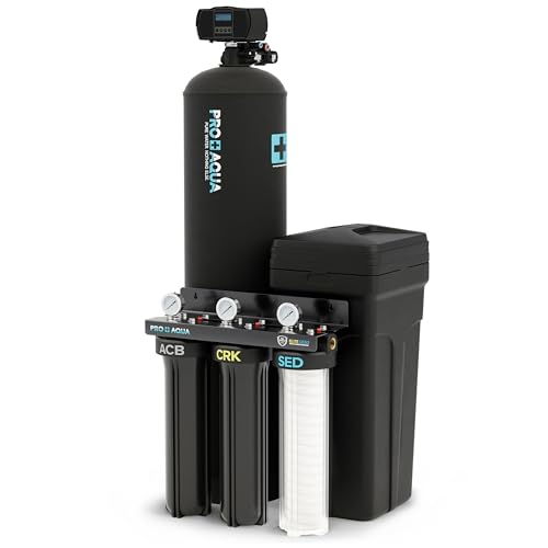 PRO+AQUA PRO-E-S80E Elite Whole House Water Filtration System & 80,000 Grain Water Softener Combo...