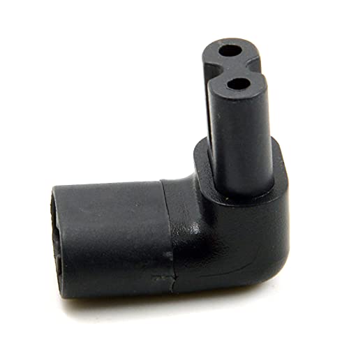 Cablecc Figure 8 IEC60320 C7 to C8 90 Degree Up Down Angled Right Angle AC Adapter Male to Female Extension - Image 4