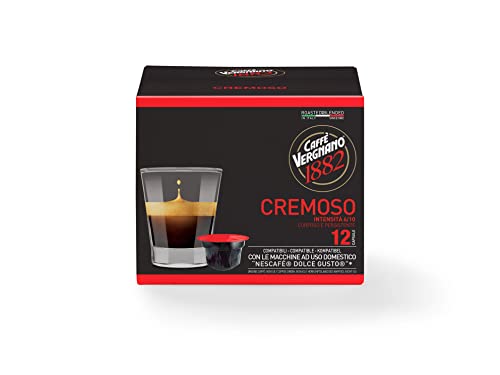 Capsules Café Compatibles Nescafé Dolce Gusto, Cremoso - 1 étui de 12 capsules