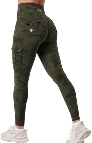 YEOREO CoreFlex Sport Legging Damen Mit Taschen Invisible Scrunch Legging | High Waist, Boom Booty, Seamless, Push Up, Blickdicht, Butt Lifting, Gym, Yoga Pants