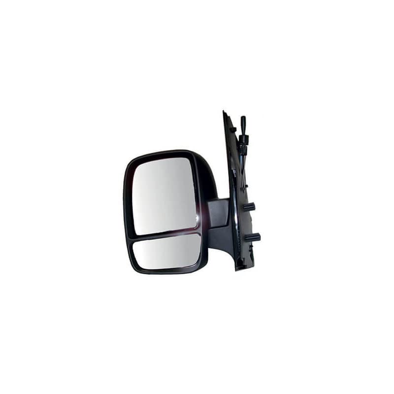 Rétroviseur mécanique gauche noir 2 glaces compatible avec Citroen Jumpy 2006-2016