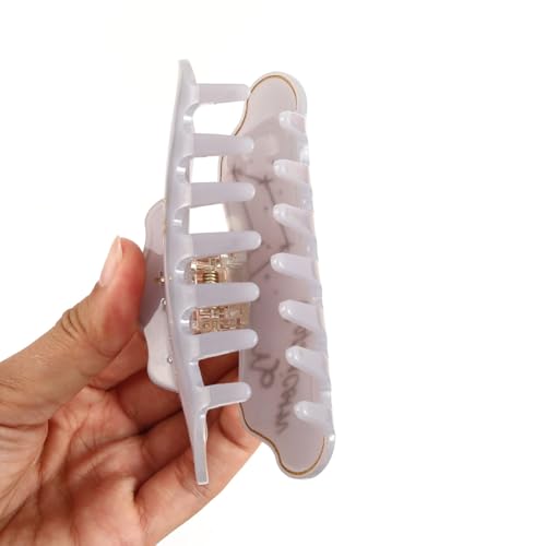 Capricornus Acetate Hair Claw, Marble Pattern Personalized Acetate Hair Clip for Women Gift 1 Piece