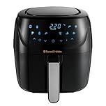 Russell Hobbs 4L Rapid Digital Air Fryer [7 Cooking Functions |10 Programs] Energy Saving, Max temp 220°C, Easy clean, Touch screen, Use without oil, Grill, Bake, Roast, Reheat, Frozen etc. 27160