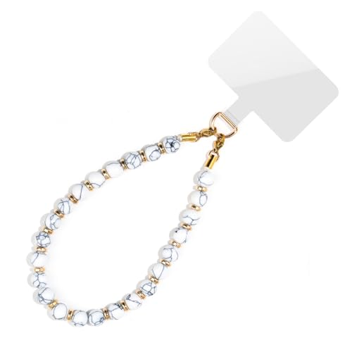 Premium Handmade Agate Crystal Bead Strap 15g Lightweight Keychain for Daily Fashion Turquoise Agate Keychain