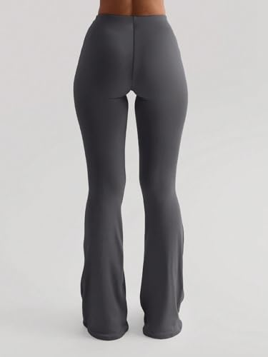 Women's casual sports work pants High Waisted Elastic Sports Casual Solid Pants2