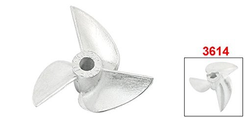NA RC Boat Elice 4 Mm Shaft 3 Valvole 36 Mm 1.4 P/D Fan Shape Alloy Alluminio CCW Rotating Helice Props For RC Boat, 1 Pz - Foto 8