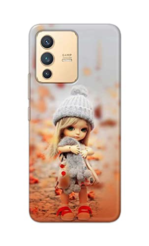 Image of PRINTFIDAA Doll Cute Girl Amazing Beauty Little Kid Child Playing Hard Back Cover for Vivo V23 5G Back Cover -(P6) KAT1001