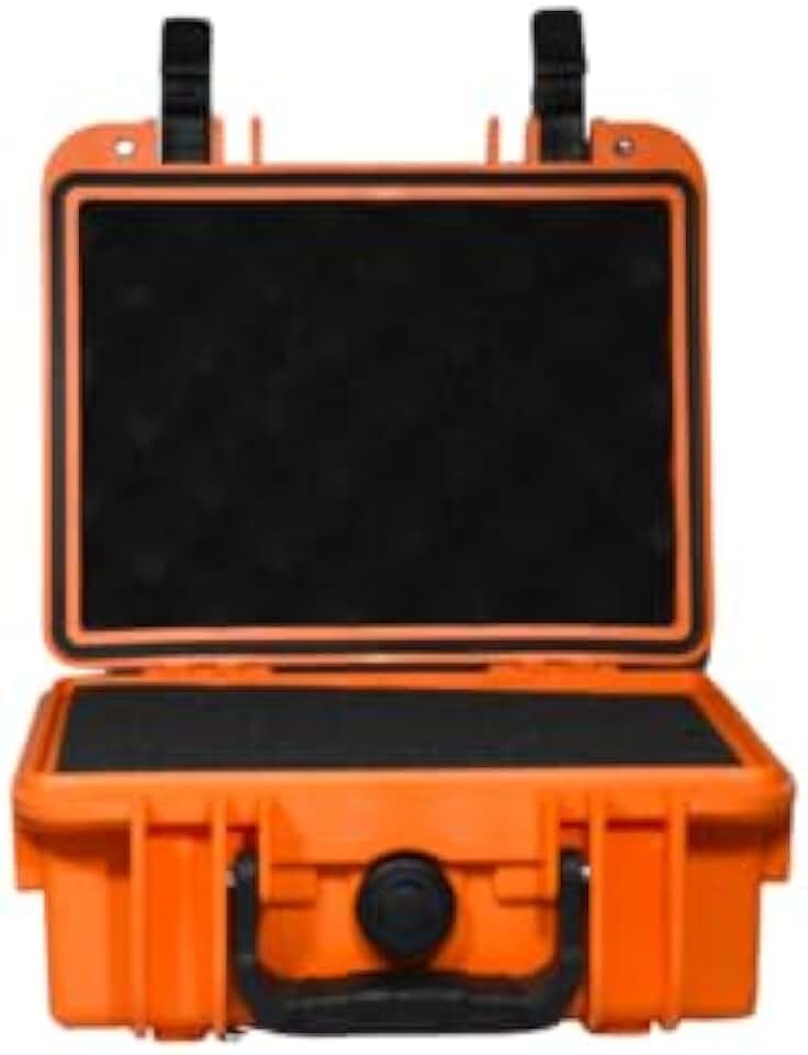 Case Tsunami 221609, Maleta Rígida à Prova D'água IP67, 25 x 21,8 x 11,3 cm, Laranja
