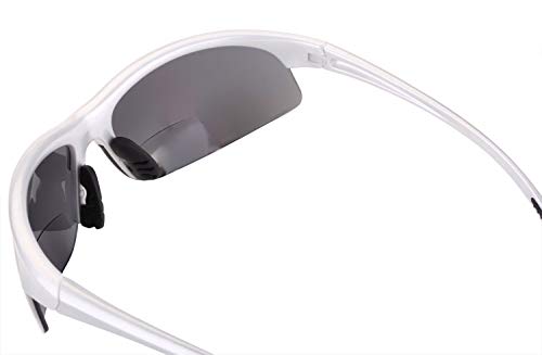 2 Pair of Lightweight Bifocal Sport Wrap Reading Sunglasses, Outdoor Sun Readers for Men and Women3