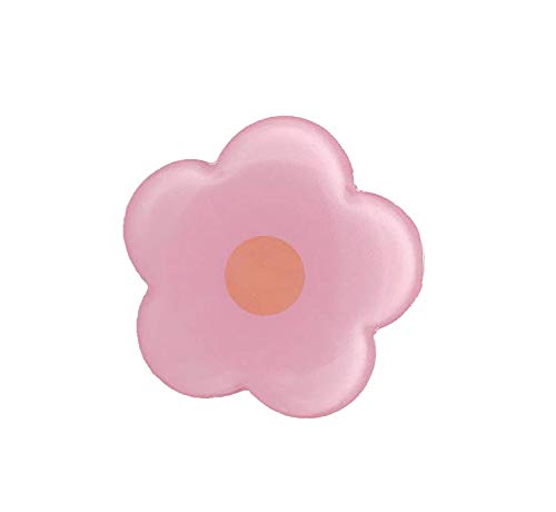 Pop Out Phone Holder Resin Foldable Airbag Bracket Universal Mobile Ring Bracket Stand Accessories Cute Cake Bear (Pink Flower)