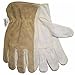 Select Grain Cowhide, Brown Color Split Back Driver Sewn w/KEVLAR, Rolled Leather Hem - 3204XL