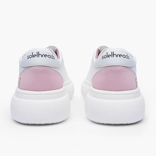 Image of SOLETHREADS Peach Sneakers for Women|Casual Shoes|Comfortable|Stylish|Trendy| Lightweight |Party Shoes for Women