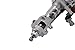 RZXYL 1:10 Aluminum Alloy Universal Front Rear Axles for Axial SCX10 II RC Crawler Truck Car Upgrades (Silver)