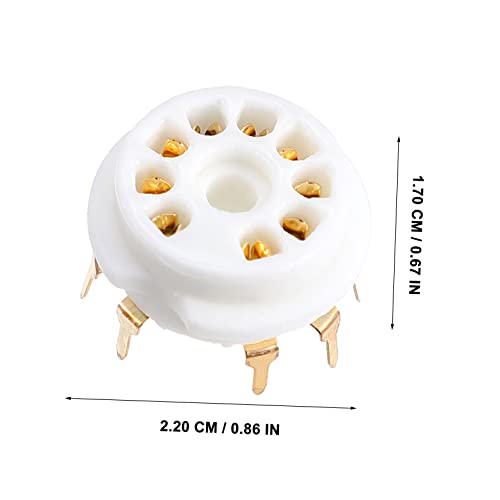 Base de tubo de vacio de 9 pines para PCB compatible con 12ax7 pack de 4 2