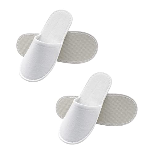 Chaussons Jetables - Pantoufles Hotel, Invités en Tissu Non Tissé, Confortable et Respirant pour Hôtels, Spa, Maison, Voyage, Unisexe, Taille Universelle, 2...