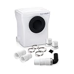 Aquamatix Cubo 400W Trituratore Pompa Maceratore 110L/min Sistema di Sollevamento sanitario con filtro a carbone 3 ingressi per WC, lavandino e vasca da bagno, 8m Distanza di pompaggio verticale