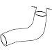 RAParts 4950088 Upper Radiator Hose Fits Fiat 450 450DT 480 480DT 500 500DT 540